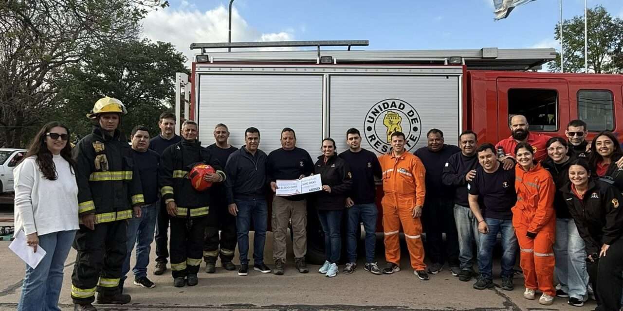 Aporte de $5 millones para los Bomberos Voluntarios de Arias