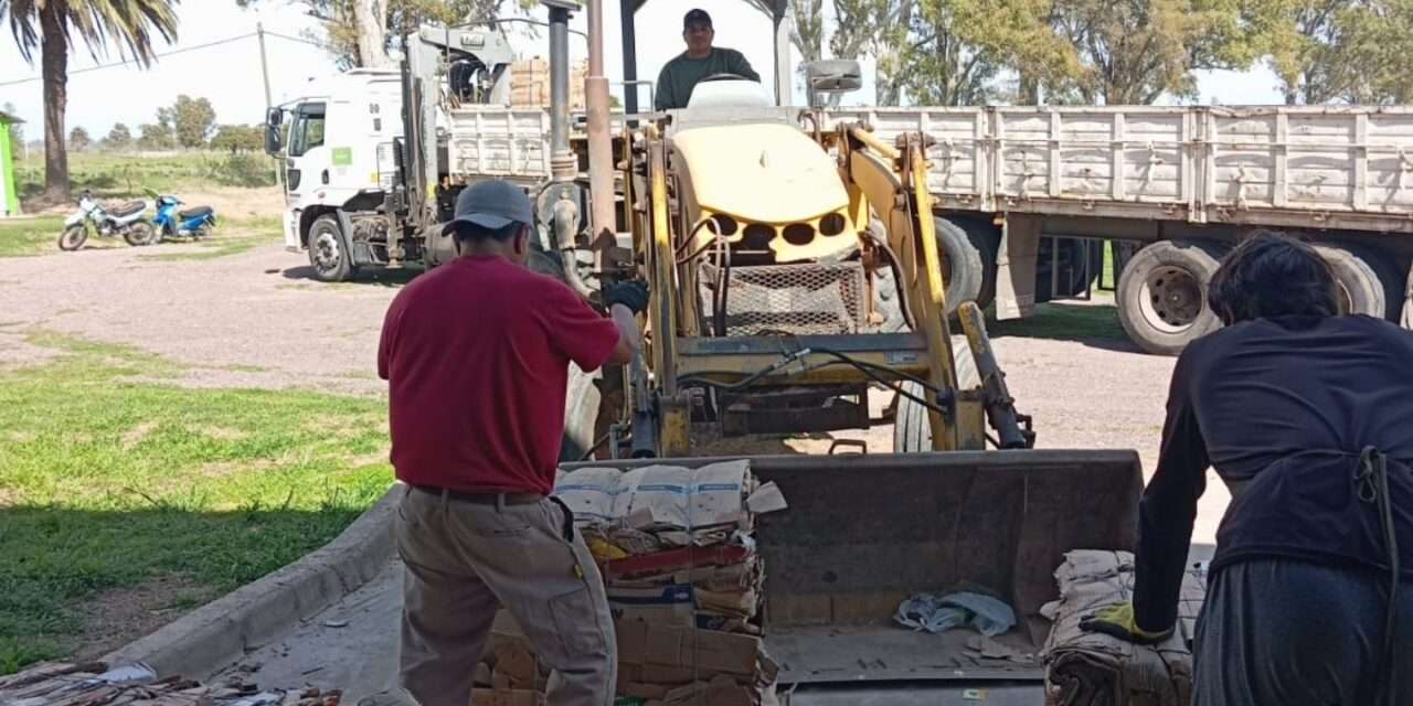La Carlota: se realizó la quinta venta de material reciclado