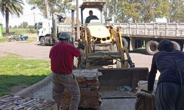 La Carlota: se realizó la quinta venta de material reciclado