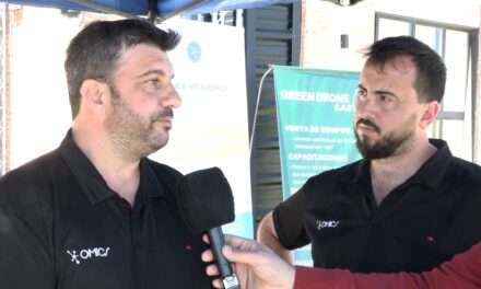 El Grupo Omics presentó un nuevo producto de aplicación con drones