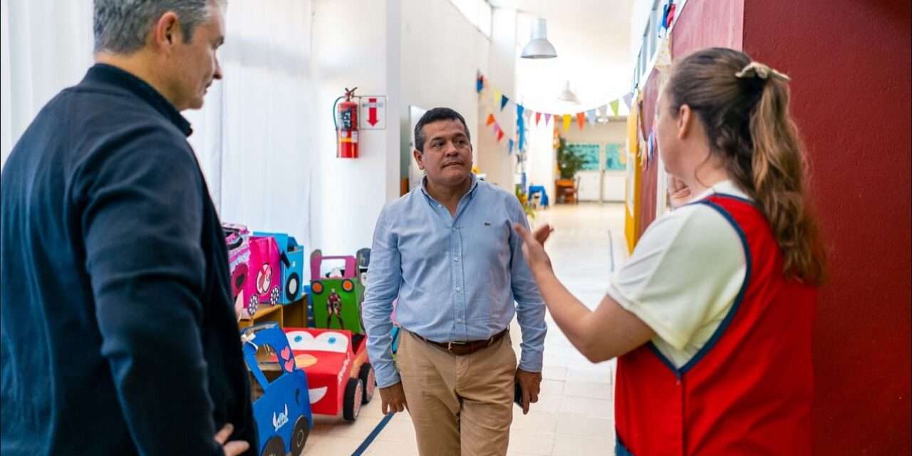 Autoridades provinciales visitaron Achiras y recorrieron el futuro Polo Educativo