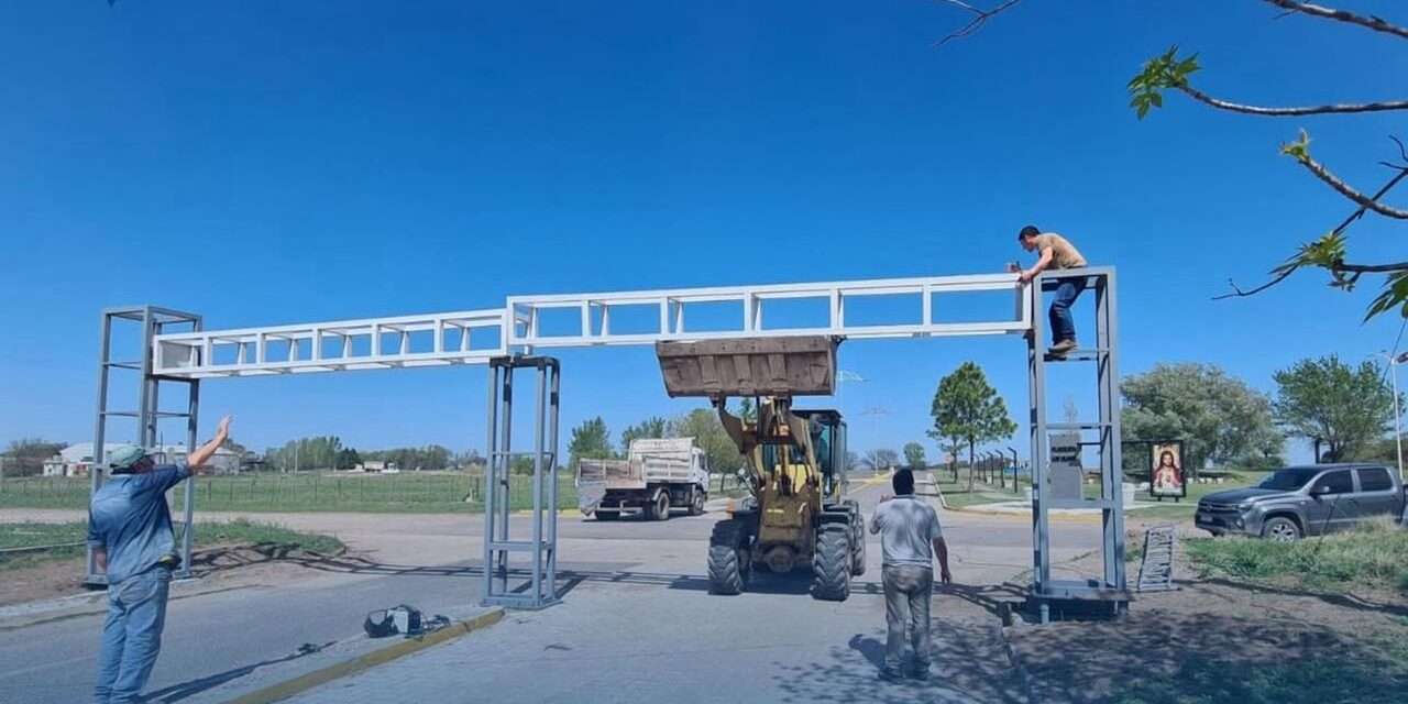 Avanza la renovación del ingreso a Villa Valeria