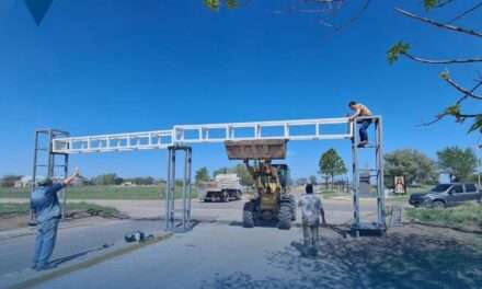 Avanza la renovación del ingreso a Villa Valeria