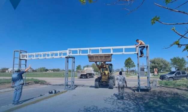 Avanza la renovación del ingreso a Villa Valeria