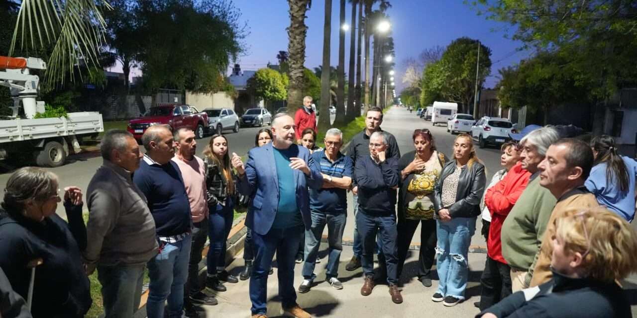 Villa María: se habilitaron 23 cuadras de pavimentos y 100% luces led en el barrio Mariano Moreno