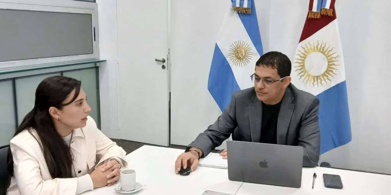Reunión de trabajo entre Natalio Graglia y la intendenta de Santa Eufemia
