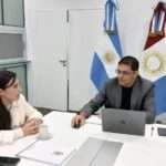 Reunión de trabajo entre Natalio Graglia y la intendenta de Santa Eufemia