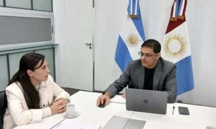 Reunión de trabajo entre Natalio Graglia y la intendenta de Santa Eufemia