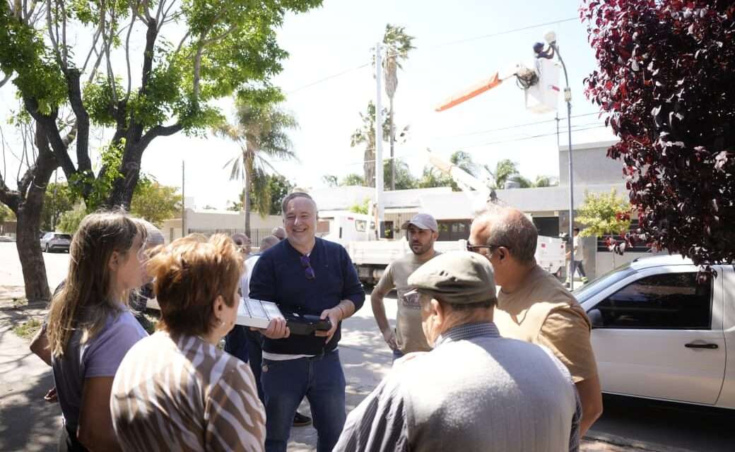 Villa María: 27 barrios ya cuentan con 100% de luces led
