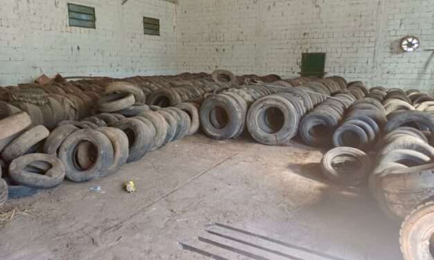 Monte de los Gauchos: Reciclaje de neumáticos fuera de uso