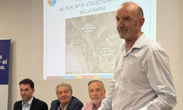 La Provincia licitará la pavimentación de la colectora de ruta 9 en Villa María