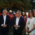 Accastello y Llaryora supervisaron el inicio de obra de la Autovía 158