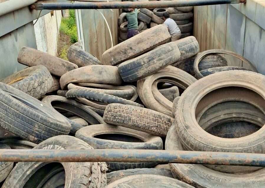 Monte de Los Gauchos: se concretó la segunda vena de neumáticos fuera de uso