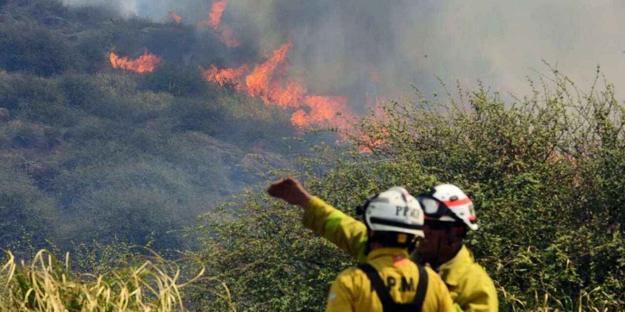 Bomberos continúan trabajando en distintos focos de incendio en la provincia