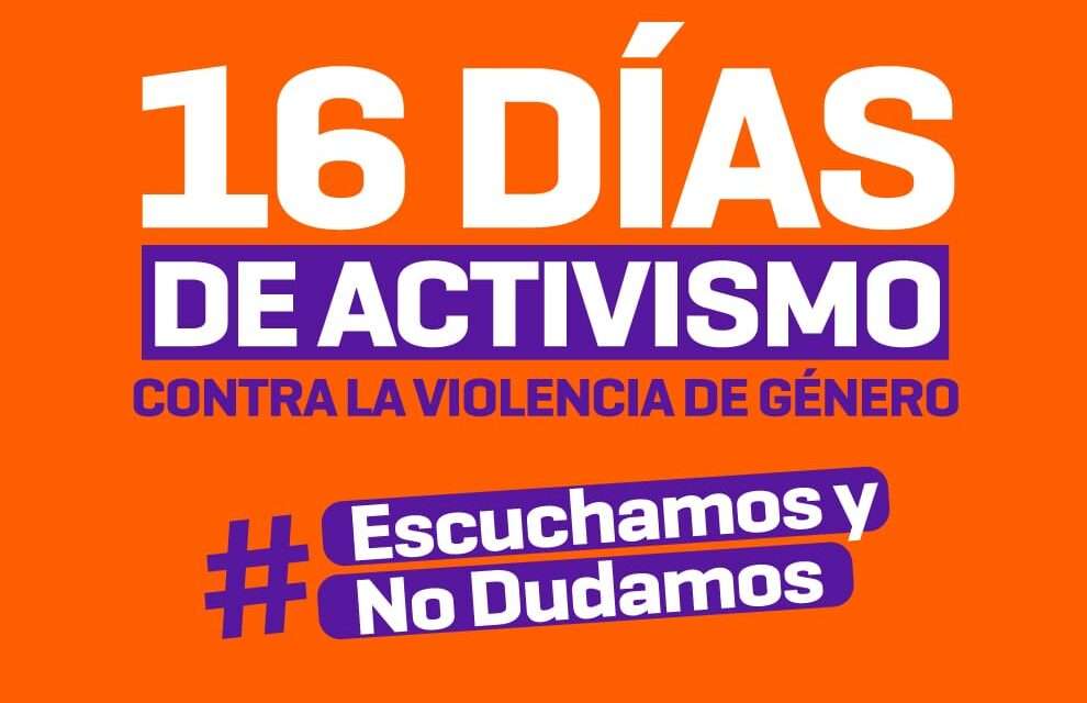 25N: Córdoba adhiere a la campaña mundial 16 Días de Activismo contra la Violencia de Género