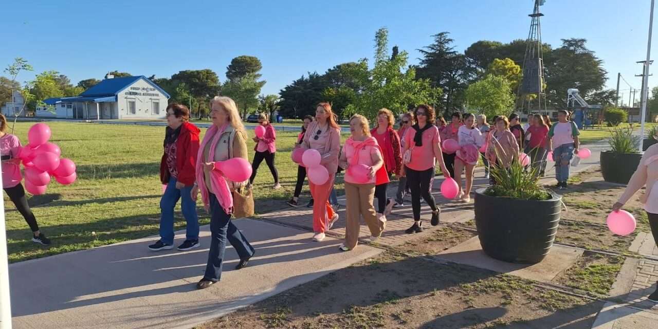 Bulnes realizó una caminata y actividades en el marco del Octubre Rosa