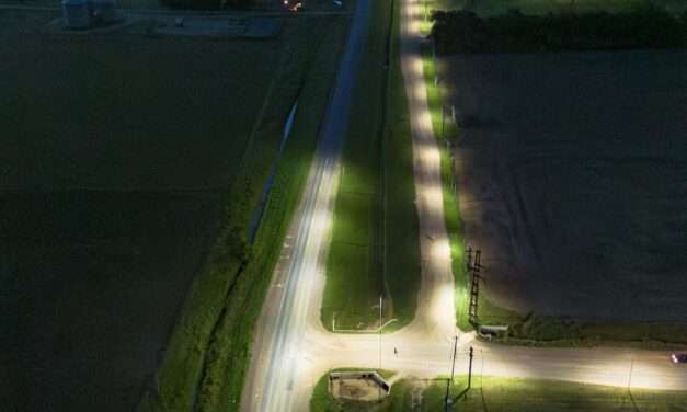 Adelia María completó la iluminación de la Ruta Provincial 24 y el acceso Gato y Mancha