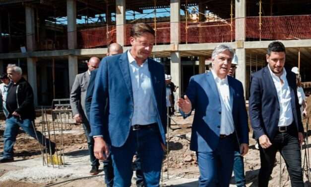 Río Tercero: Llaryora supervisó el avance de obra de la sede regional de la UPC