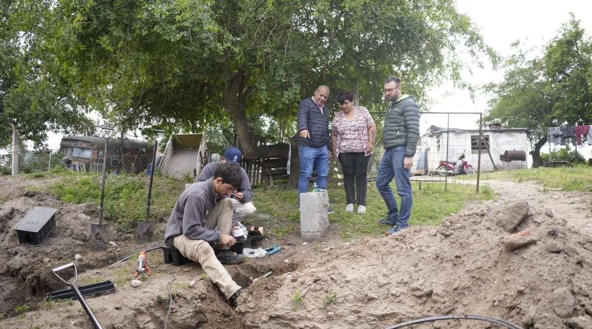 Villa María: Avanza la obra de agua potable en Villa del Sur que beneficiará a más de 35 familias