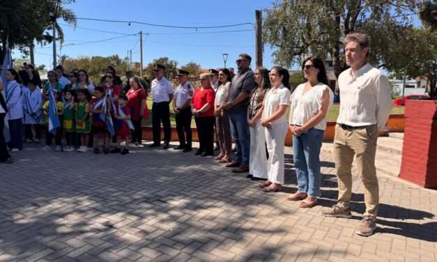 Santa Eufemia celebró su 131° aniversario con un acto central en la plaza Vera Pierangelli