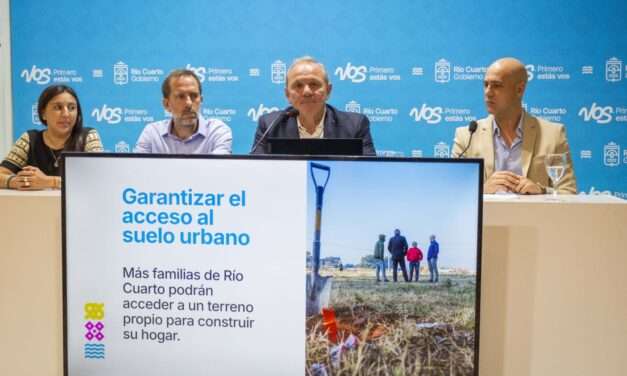 Río Cuarto: El Municipio pondrá a la venta otros 167 lotes para la construcción de viviendas sociales