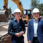 Villa Carlos Paz: Llaryora recorrió la obra de agua potable que beneficiará a 70 mil vecinos