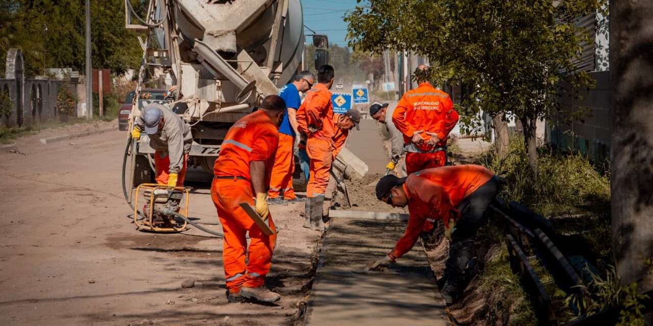 Río Tercero completó una nueva obra de infraestructura urbana en Barrio Sarmiento