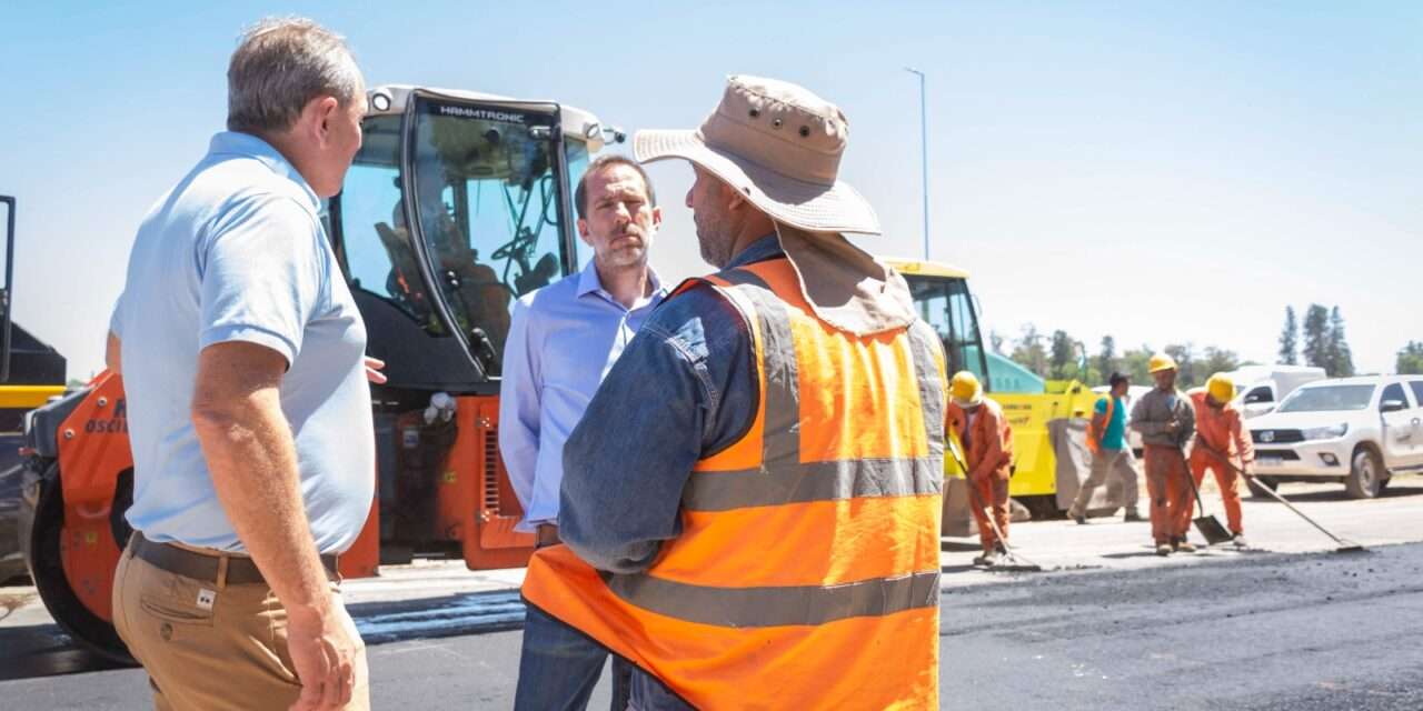 Río Cuarto: Pavimentan las colectoras de la Circunvalación y se afianza la transformación vial