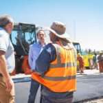 Río Cuarto: Pavimentan las colectoras de la Circunvalación y se afianza la transformación vial