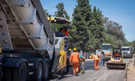 Río Cuarto: Pavimentan las colectoras de la Circunvalación y se afianza la transformación vial