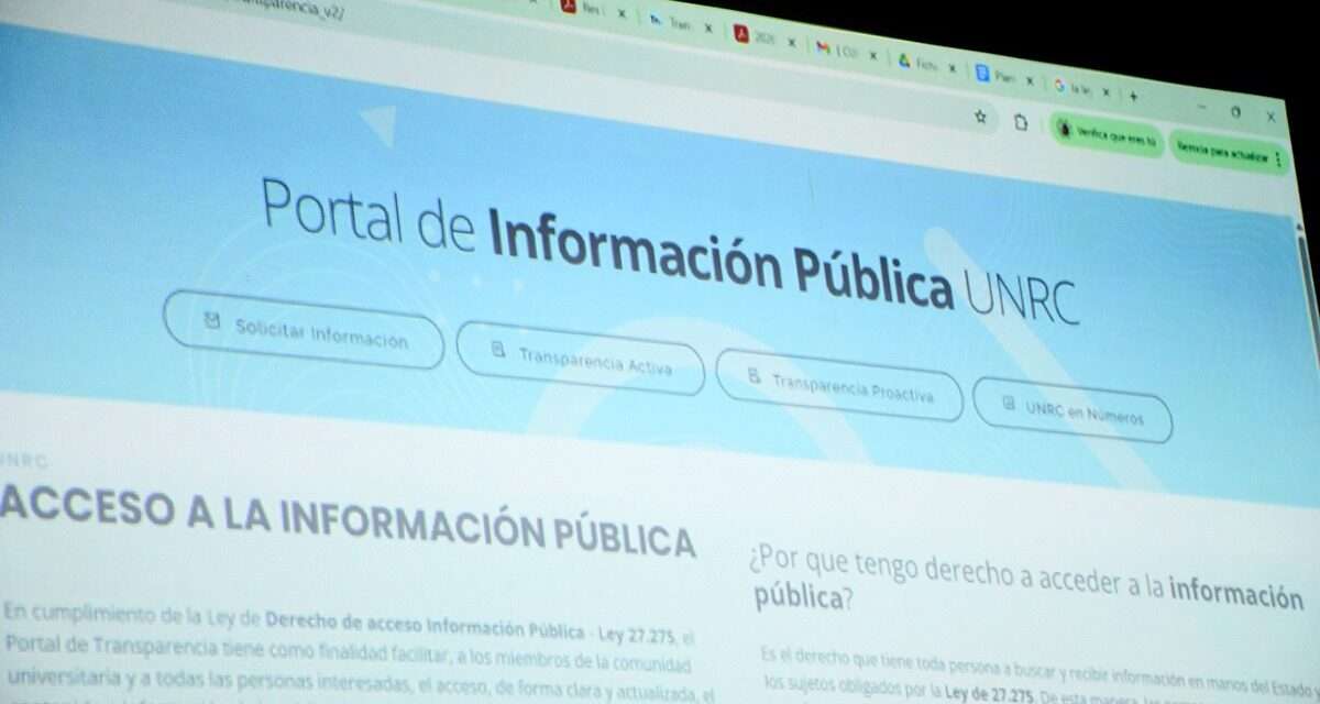 La UNRC presentó ante el Consejo Superior su nuevo portal de información pública