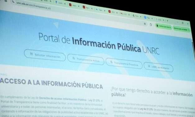 La UNRC presentó ante el Consejo Superior su nuevo portal de información pública