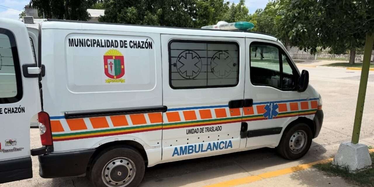 Chazón presentó su ambulancia municipal totalmente reparada