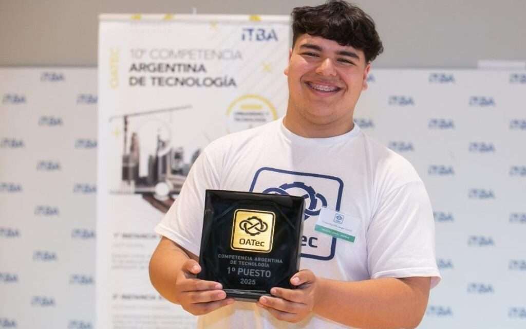 Un estudiante riocuartense obtuvo el primer puesto en la Competencia Argentina de Tecnología del ITBA