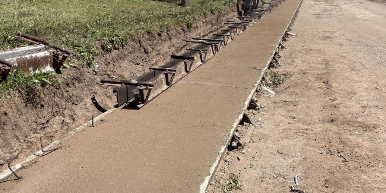 Avanza una nueva etapa de cordón cuneta en calle Belgrano