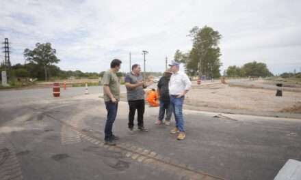 Villa María: Accastello supervisó la obra de circunvalación sur – este
