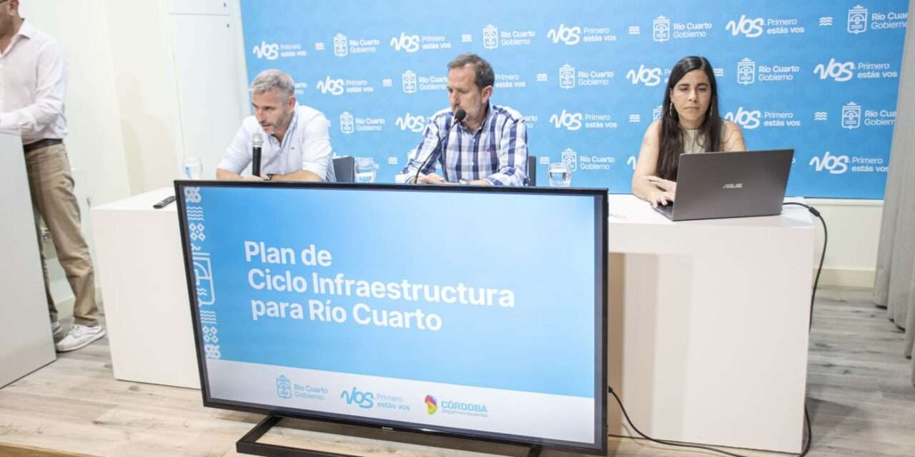 Río Cuarto presentó su Plan de Ciclo-Infraestructura para impulsar una movilidad sustentable