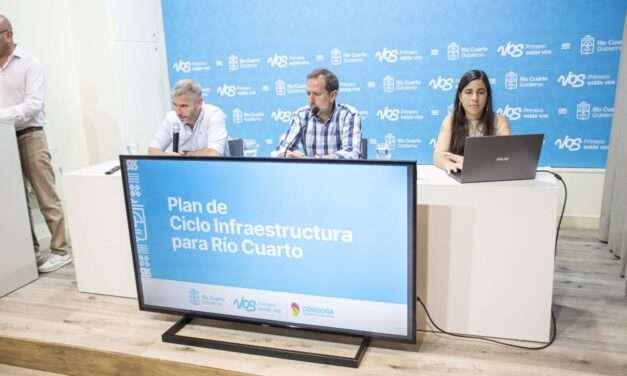 Río Cuarto presentó su Plan de Ciclo-Infraestructura para impulsar una movilidad sustentable