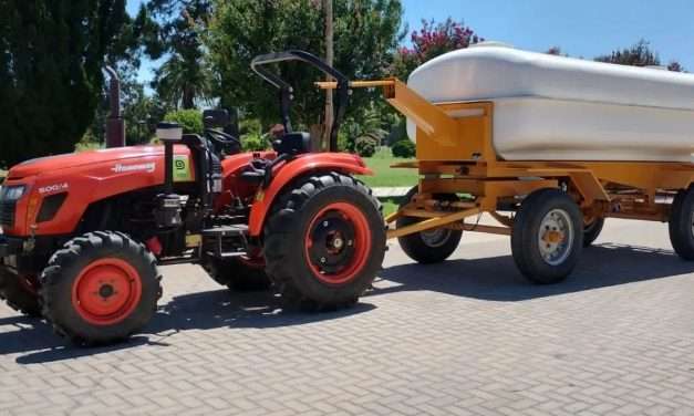 Italó incorporo un tanque regador de 8.000 litros