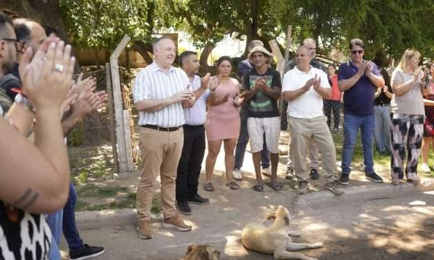 Se inauguró la obra de agua potable en el barrio Villa del Sur de Villa María