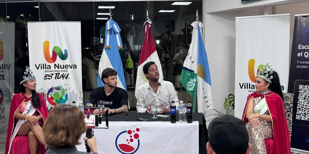 Villa Nueva vivió una noche a puro ritmo y color con la presentación de los Carnavales Gigantes 2026