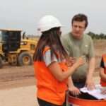 Villa María: Accastello supervisó los avances de la autovía de ingreso por ruta 158