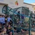 Alejandro Roca instaló nuevos puntos de recolección de botellas plásticas junto al Jardín El Gran Capitán