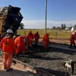 Villa María avanza con la pavimentación de la Avenida Savio en barrio Las Playas