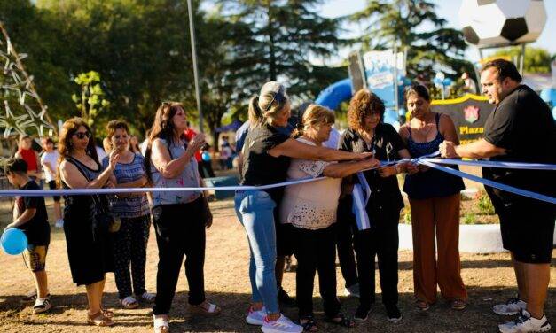 Inauguraron la nueva plaza del Barrio San Francisco en Las Higueras