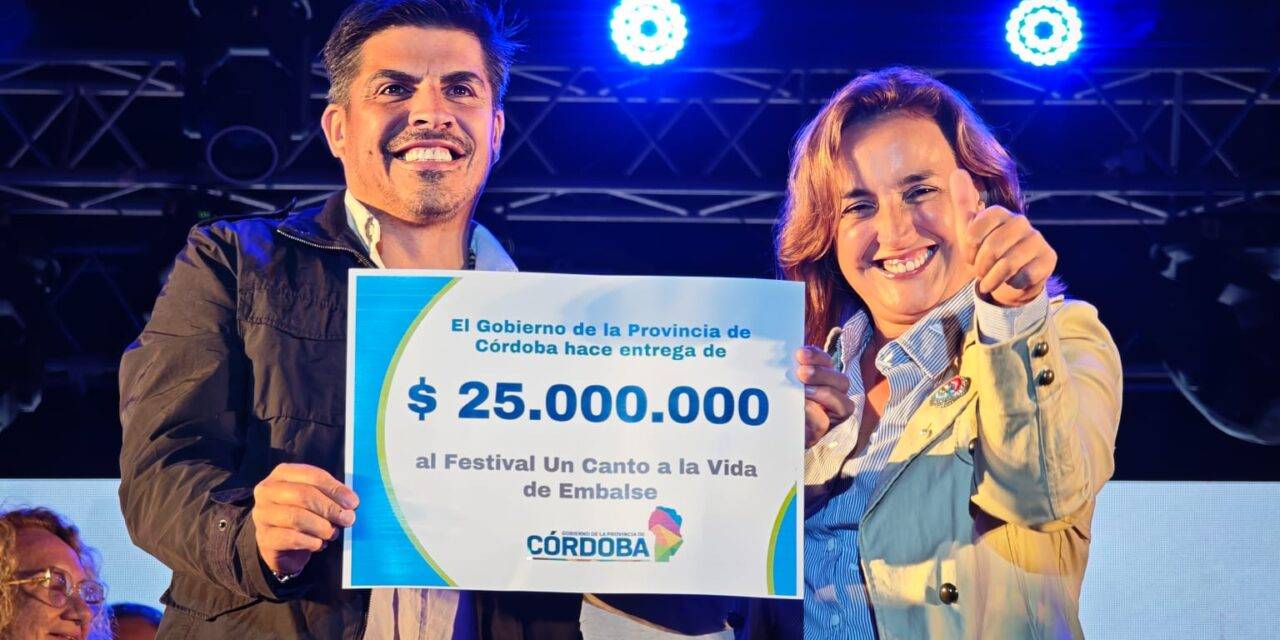 “Acompañar nuestras fiestas es fortalecer el desarrollo de cada comunidad”, destacó Prunotto en Embalse