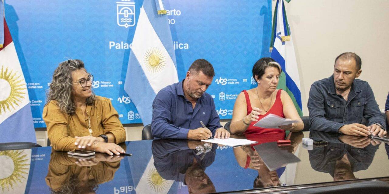 El SUOEM Río Cuarto firmó un acuerdo salarial con el Municipio para el inicio de 2026