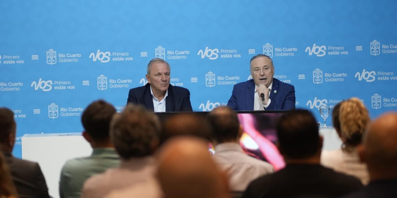 El Intendente Accastello presentó el «Festival Internacional de Peñas” en Río Cuarto