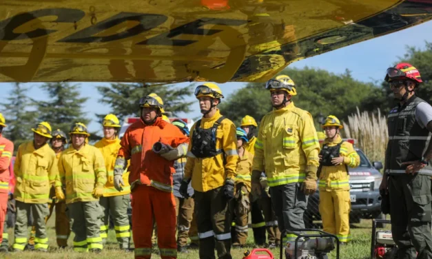Fuego en la Patagonia: bomberos cordobeses se suman al combate de los incendios en Chubut