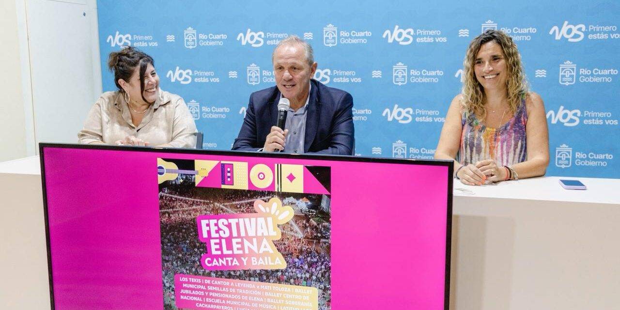 La localidad de Elena presentó en Río Cuarto una nueva edición de su festival